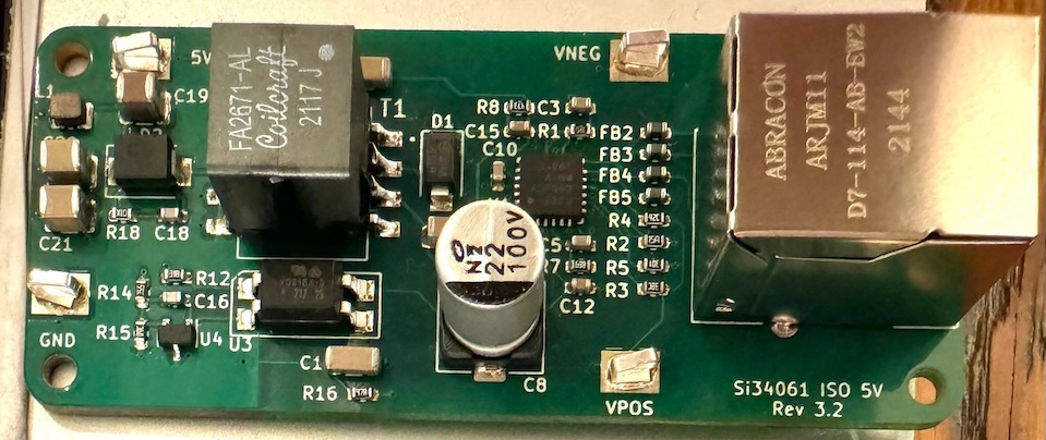 Assembled PoE Board